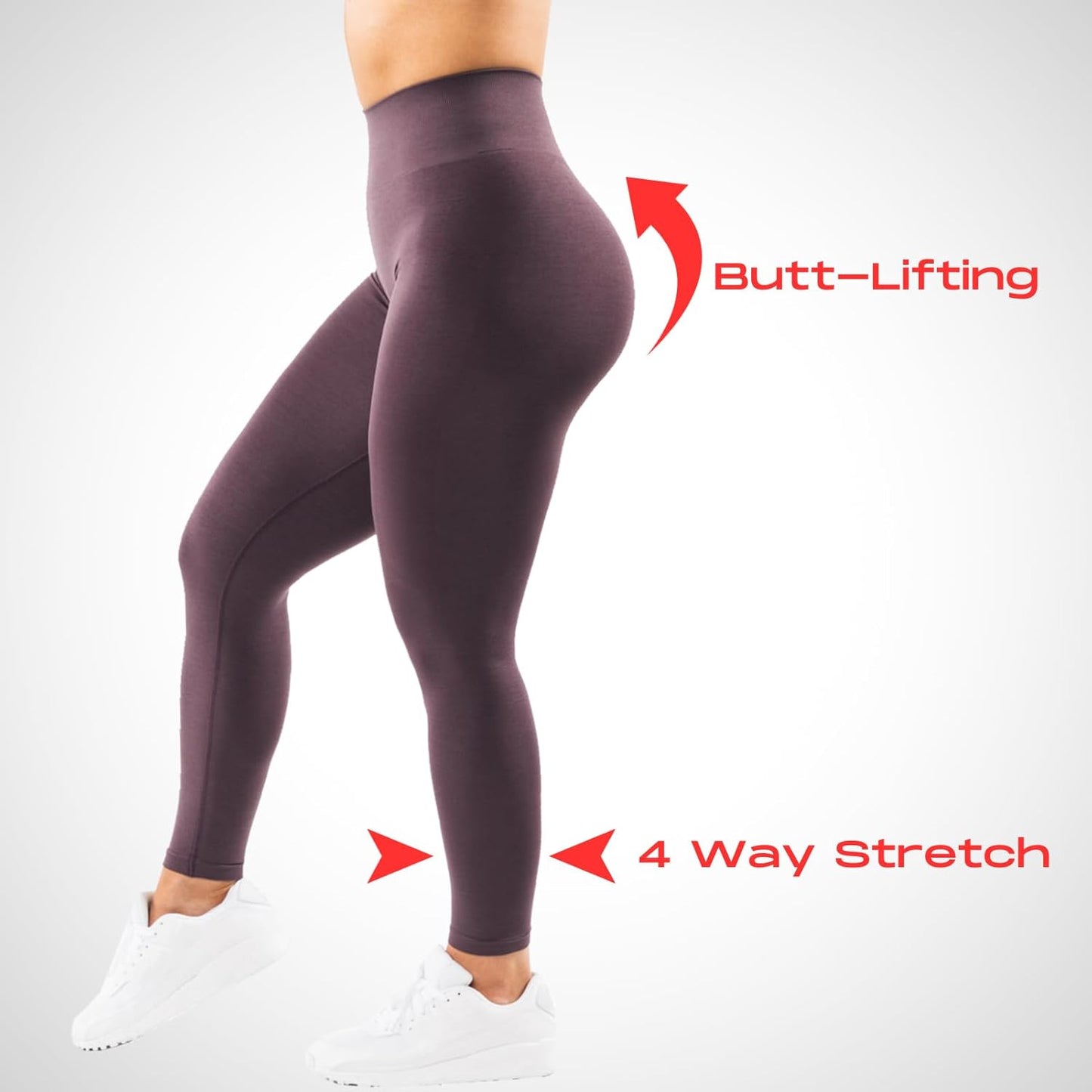Gym Leggings for Women Squat Proof Workout Leggings Butt Lifting Scrunch Gym Booty Seamless 4 Way Stretch Yoga Pants