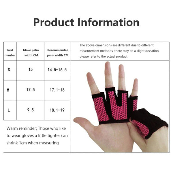 Gym Fitness Half Finger Gloves Men Women for Workout Glove Power Weight Lifting Bodybuilding Hand Protector