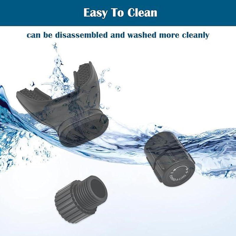 Breathe Exercise Device Adjustable Resistance for Trainer, Exerciser Trainer Daily Fitness Training, Easy-To-Clean