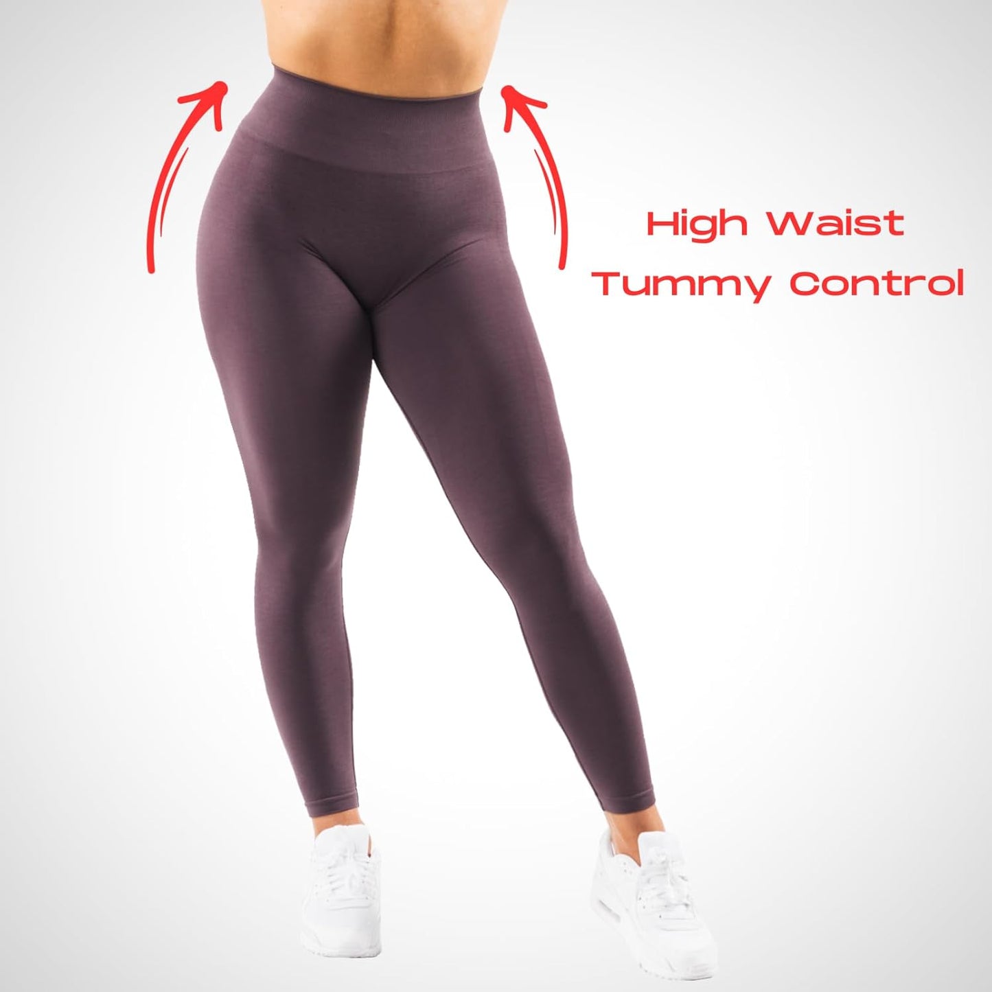 Gym Leggings for Women Squat Proof Workout Leggings Butt Lifting Scrunch Gym Booty Seamless 4 Way Stretch Yoga Pants