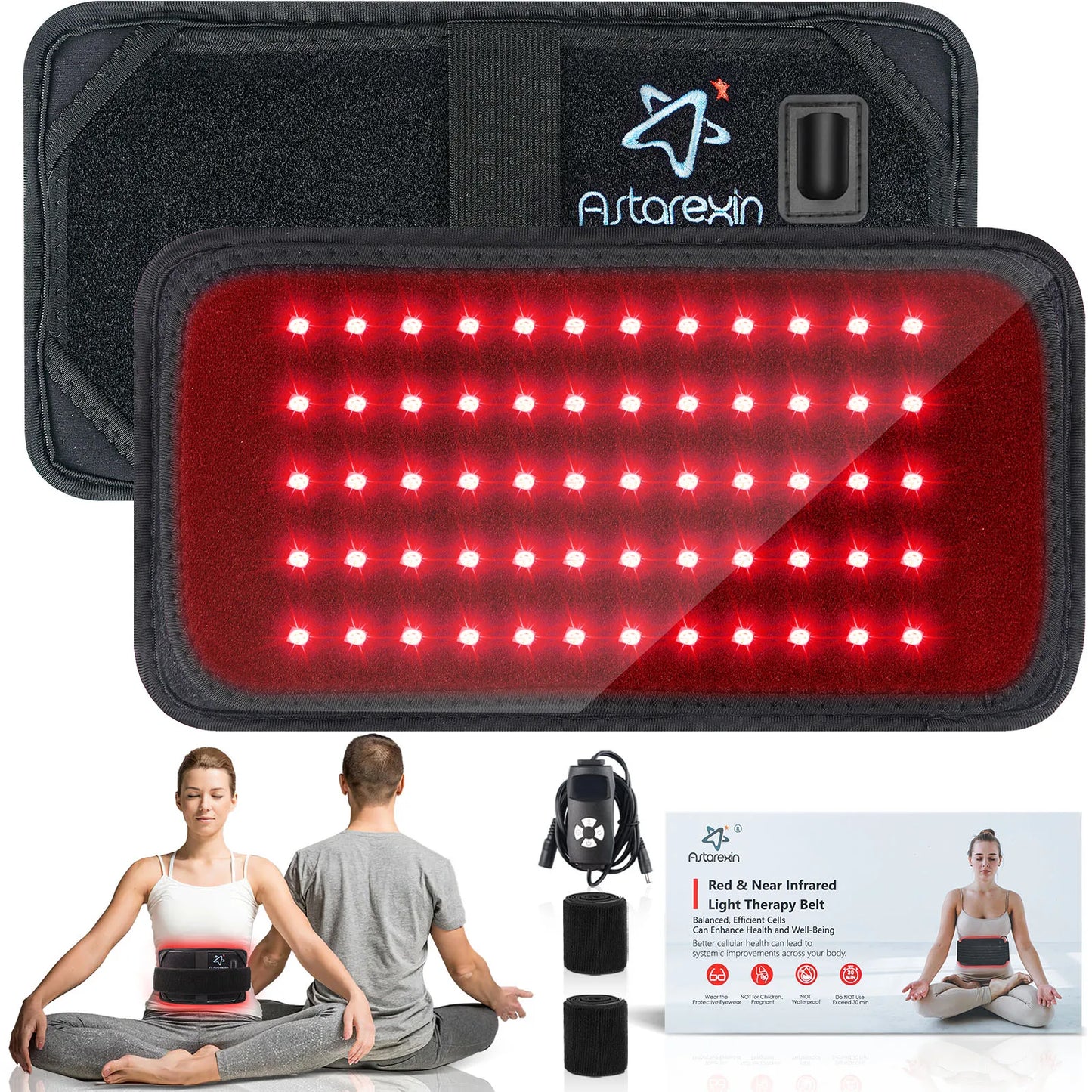 LED Red Light Therapy Band 660Nm and 850Nm Near-Infrared Light Therapy Is Used to Relax Muscles and Improve Blood Circulation