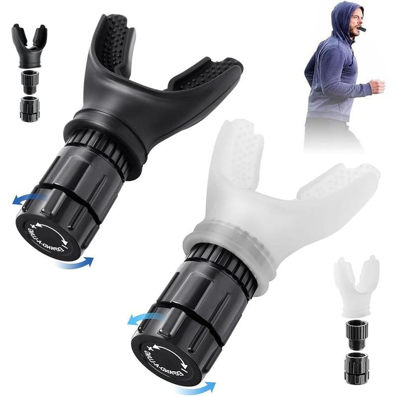 Breathe Exercise Device Adjustable Resistance for Trainer, Exerciser Trainer Daily Fitness Training, Easy-To-Clean