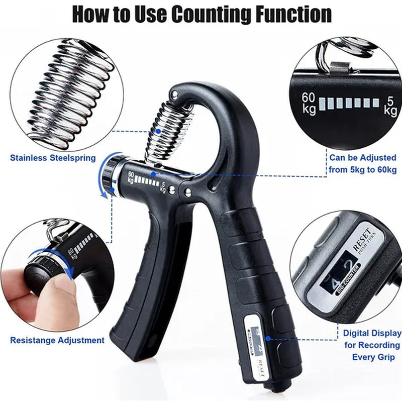 Hand Grips Strengthener Men and Women Arm Spring Finger Massager Expander Hand Exercise Gym Fitness Training Wrist Gripper
