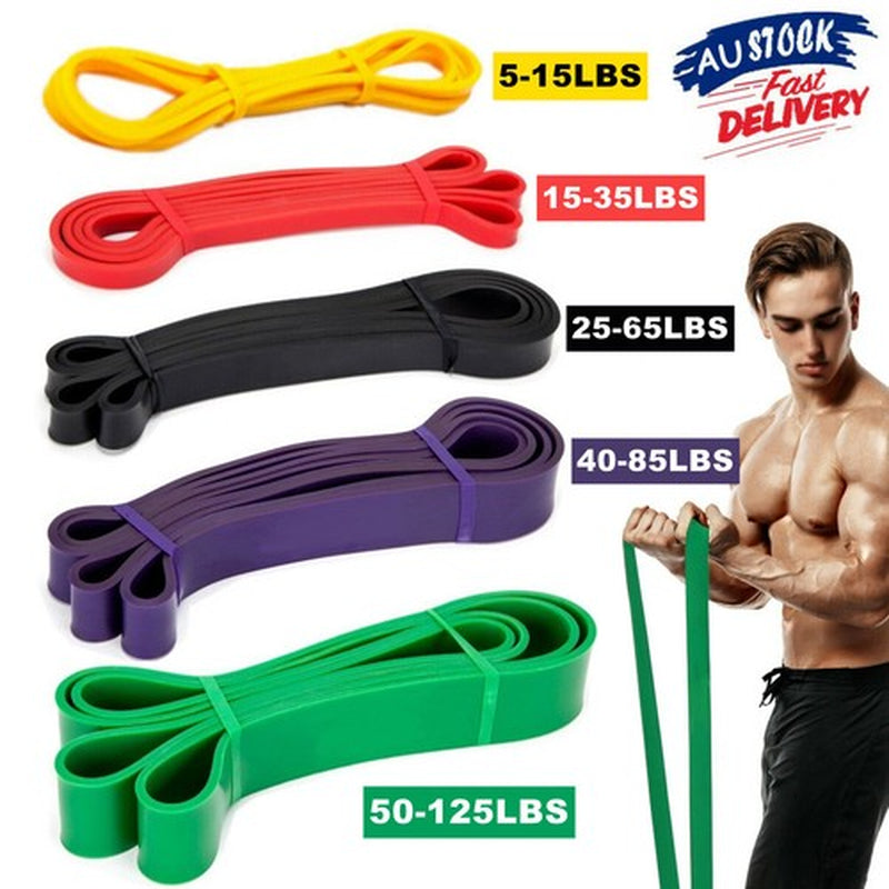 Heavy Duty Resistance Band Power Gym Fitness EXERCISE LOOP YOGA WORKOUT