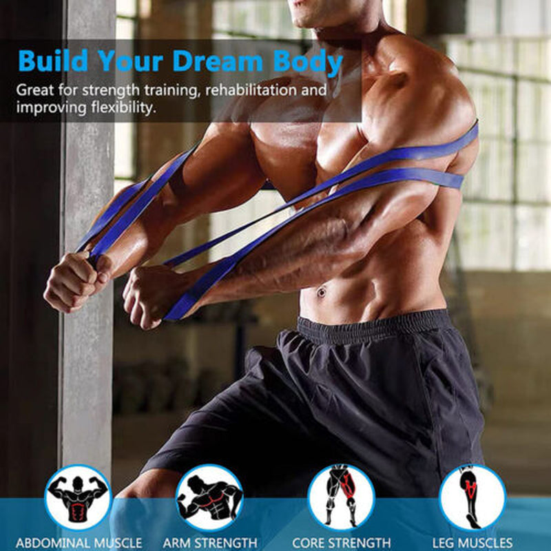 Heavy Duty Resistance Band Power Gym Fitness EXERCISE LOOP YOGA WORKOUT